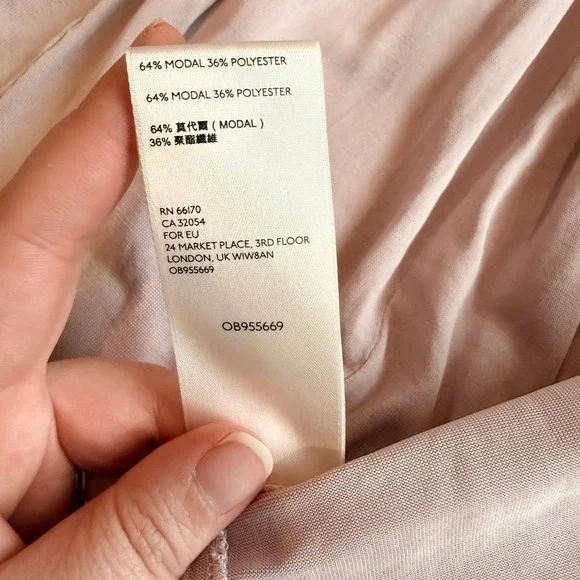 FREE PEOPLE Mauve Pink Pleated Babydoll Sleeveless Tunic Top Womens M - Picture 5 of 6